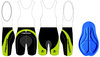 Pantalon MERIDA 2012 scurt verde/negru cu bretele - 740596-250