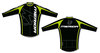 Tricou MERIDA 2012 lung thermo 264 verde/negru, logo Merida vertical Nortex