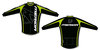 Geacă MERIDA 2012 thermo 264 verde/negru, logo MERIDA vertical, Antiwind